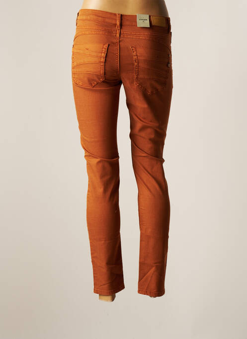 Blugi cu croială slim broderie cu nituri mărime normală maro CREAM femme