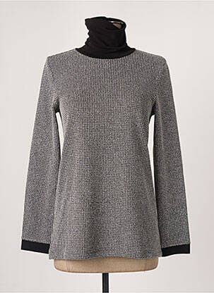 Pulover cu guler înalt gri SISTTER femeie