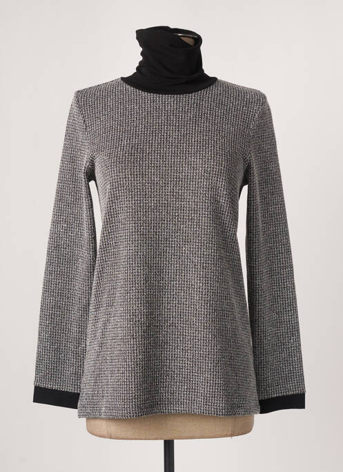 Pulover cu guler înalt gri SISTTER femeie