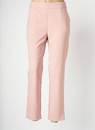 Pantalon drept roz LOFTY MANNER femeie
