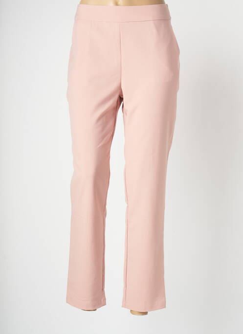 Pantalon drept roz LOFTY MANNER femeie