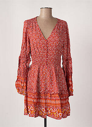 Rochie scurtă maro LAST QUEEN femeie