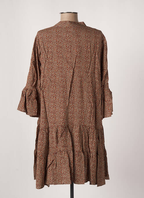 Rochie midi maro LAST QUEEN femeie