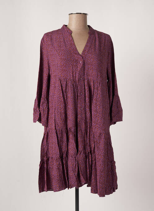 Rochie midi violet LAST QUEEN femeie