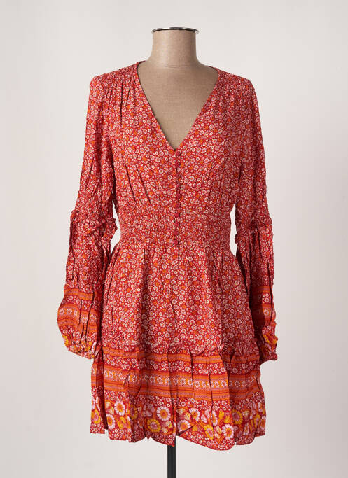 Rochie scurtă maro LAST QUEEN femeie