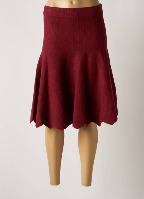 Fustă midi roșu DAMOD femeie