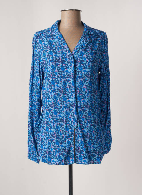 Cămașă croială cambrată mâneci lungi albastru SUNCOO femme