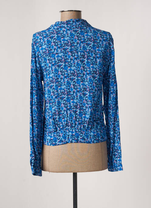 Cămașă croială cambrată mâneci lungi albastru SUNCOO femme