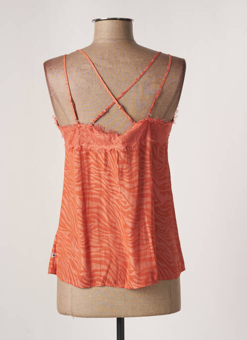 Top mâneci cu bretele ajustabile bretele subțiri portocaliu LE TEMPS DES CERISES femme