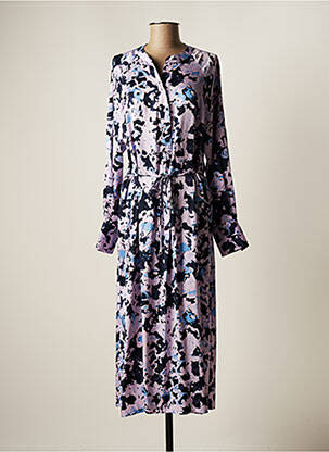 Rochie lungă mâneci lungi mâneci lungi violet SELECTED femeie