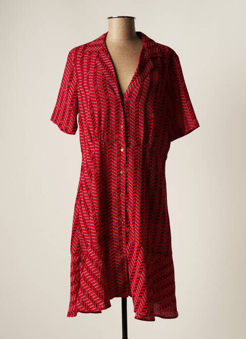 Rochie midi roșu MAISON SCOTCH femeie