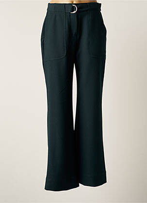 Pantalon chino buzunare talie înaltă verde SUNCOO femeie