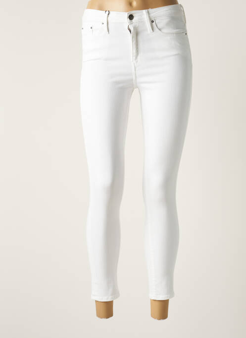 Blugi cu croială slim alb SCHOOL RAG femeie