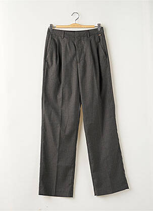 Pantalon chino închidere cu fermoar sub clapetă cu nasturi mărime normală gri MAISON SCOTCH femeie