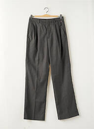 Pantalon chino închidere cu fermoar sub clapetă cu nasturi mărime normală gri MAISON SCOTCH femme