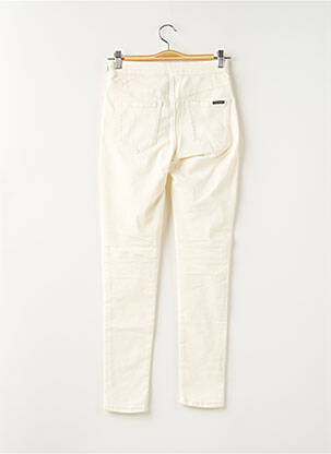 Pantalon slim țesătură poplin mărime normală bej MAISON SCOTCH femeie