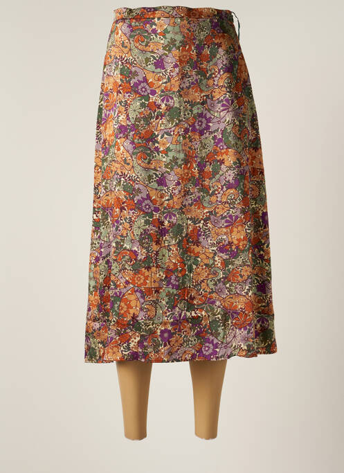 Fustă midi maro SUNCOO femeie