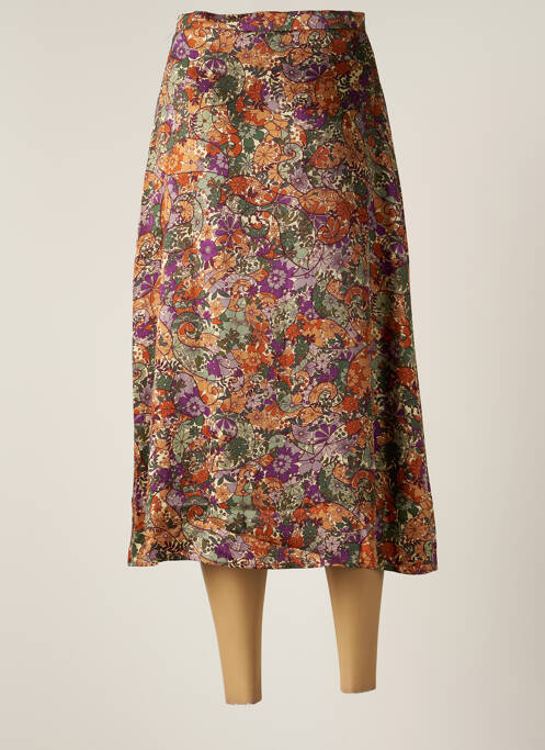 Fustă midi maro SUNCOO femeie