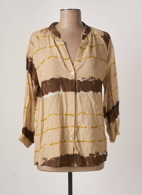 Cămașă maro MARGOT femeie