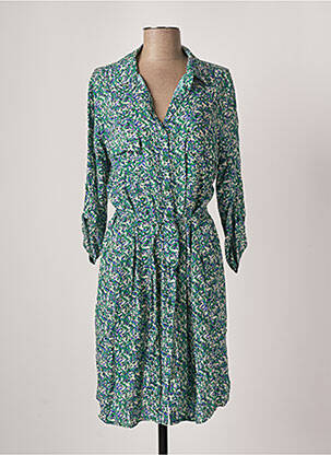 Rochie midi mâneci 3/4 mâneci 3/4 verde ATELIER JAD femeie