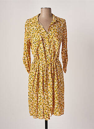 Rochie midi galben ATELIER JAD femeie