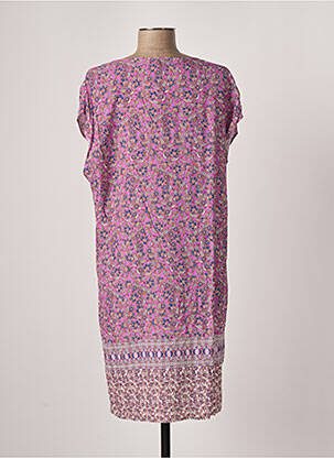 Rochie midi imprimeu floral mâneci scurte violet EMA BLUE'S femeie