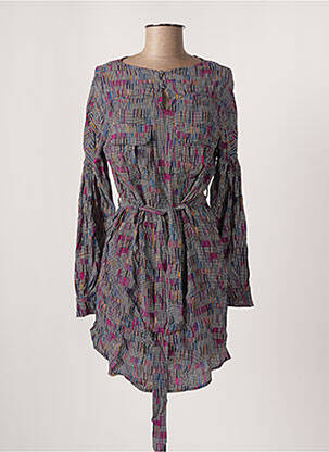 Rochie scurtă croială fluidă mâneci lungi violet VILA femeie