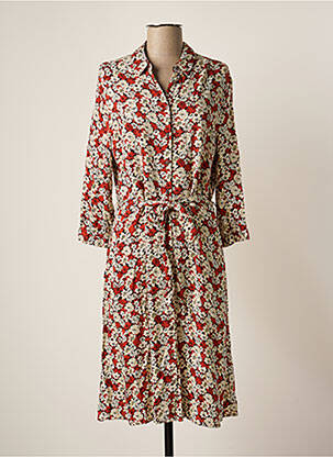 Rochie midi maro GARCIA femeie