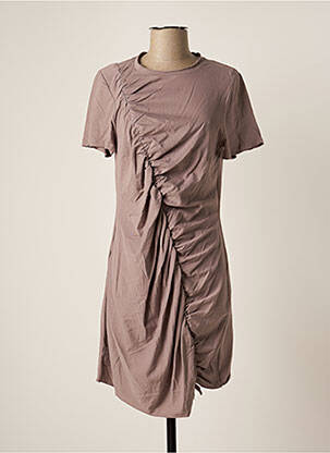 Rochie midi mâneci scurte mâneci scurte gri RIVER ISLAND femeie