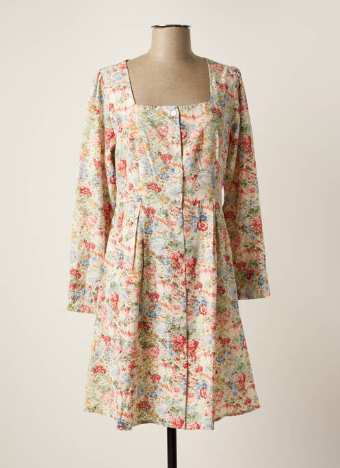 Rochie midi bej EMI-JO femeie