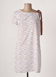Rochie midi croială fluidă mâneci scurte violet SEE U SOON femeie