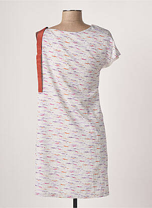 Rochie midi croială fluidă mâneci scurte violet SEE U SOON femeie