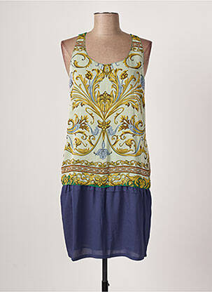 Rochie scurtă fără mâneci fără mâneci verde SEE U SOON femeie