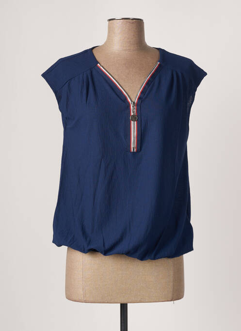 Top albastru CACHE CACHE femeie