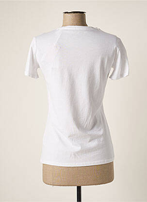 Tricou serigrafie mâneci scurte alb GUESS femeie
