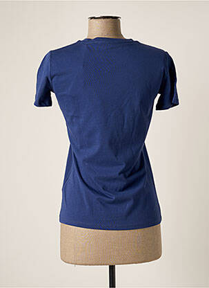 Tricou serigrafie mâneci scurte albastru GUESS femeie