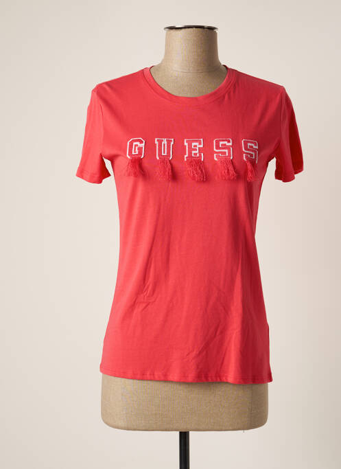Tricou roz GUESS femeie