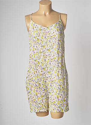 Salopetă scurtă alb SEE U SOON femeie