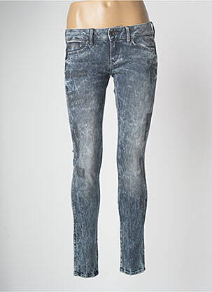Blugi skinny efect uzat decolorat talie joasă albastru G STAR femeie
