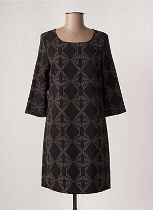 Rochie scurtă maro LA FEE MARABOUTEE femeie