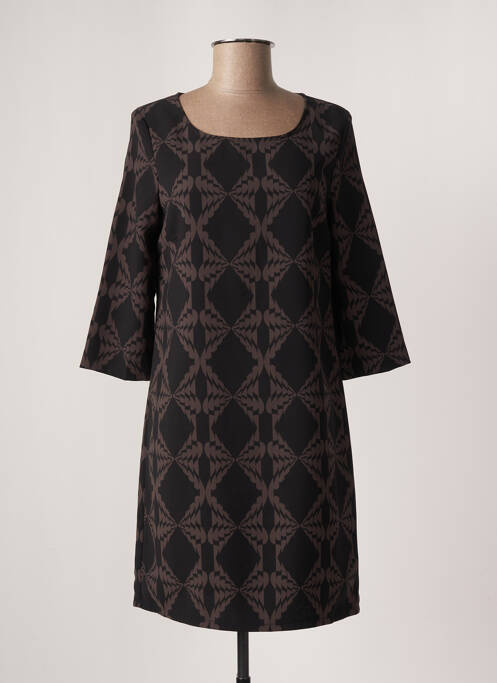 Rochie scurtă maro LA FEE MARABOUTEE femeie