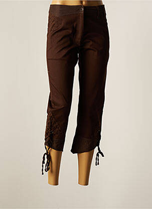 Pantalon trei sferturi maro FRED SABATIER femeie