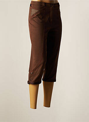 Pantalon trei sferturi maro TILBER femeie