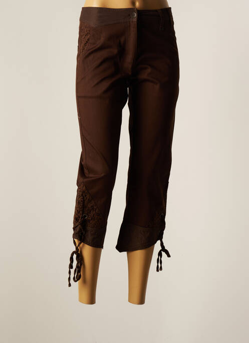 Pantalon trei sferturi maro FRED SABATIER femeie