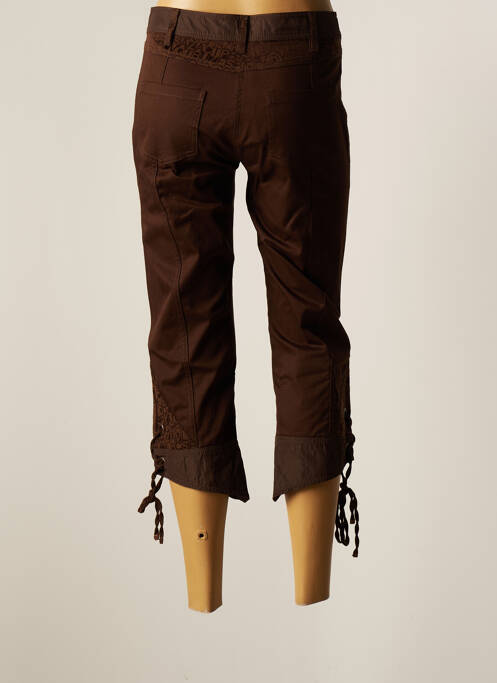 Pantalon trei sferturi maro FRED SABATIER femeie