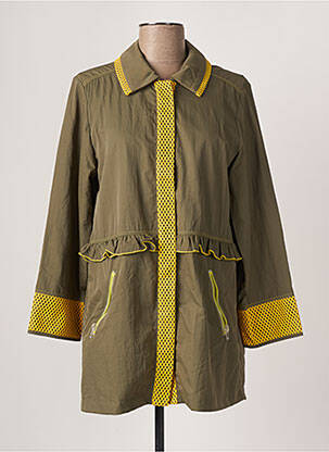Jachete casual buzunare verde POUPEE CHIC femeie