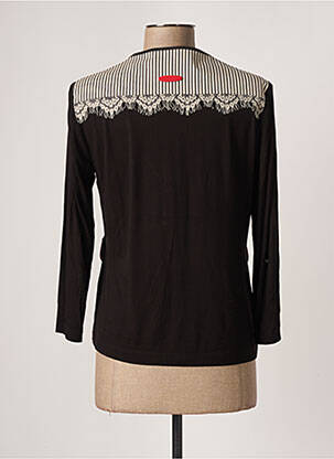 Jachete casual guler rotund negru POUPEE CHIC femeie