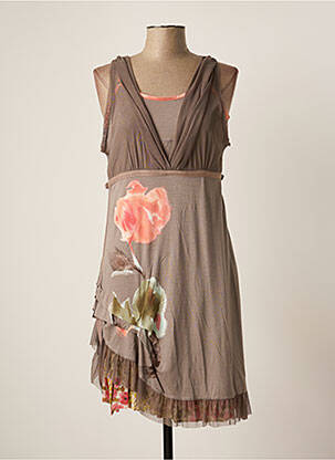 Rochie midi maro BAI AMOUR femeie