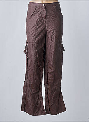 Pantalon larg maro ANIMALE femeie