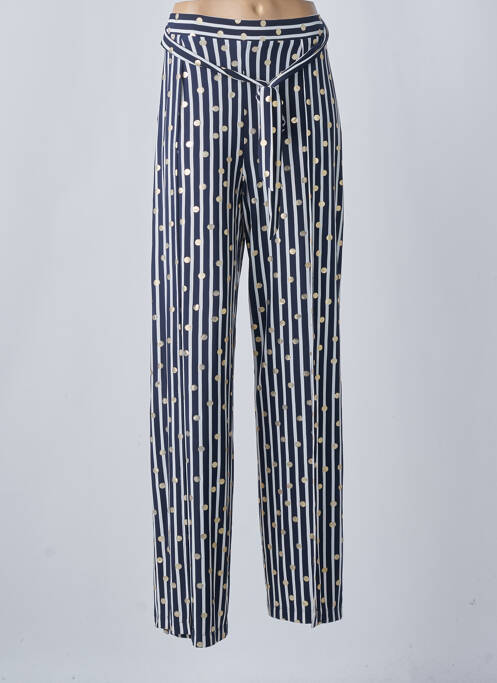 Pantalon larg albastru FRANK LYMAN femeie